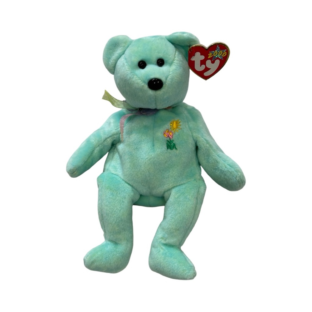 TY Beanie Baby Rare 2000 "Ariel" Memory Beanie Baby Bear Collectible With Errors